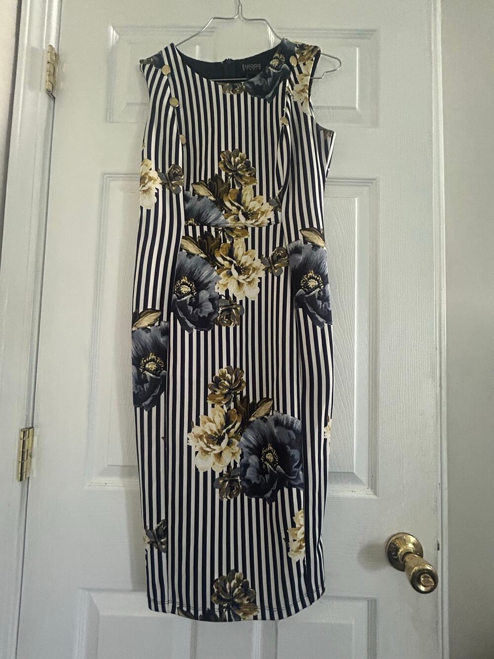 Enfocus Studio sleeveless striped dress